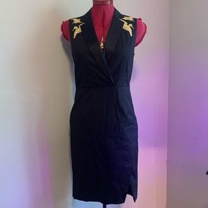 Altuzarra for Target Gold Bird Embroidery Sleeveless Dress